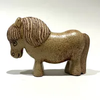 Figurin Häst ur serien Lillskansen, Lisa Larson (1931-2024), Gustavsberg, höjd ca 8,5cm, 