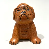 Figurin, Bulldog, ur serien Minikennel, Lisa Larson, Gustavsberg, stengods, höjd ca 7cm, signerad, 
