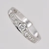 Ring vitguld, diamanter 0,23ctv enligt gravyr, stl 16½, Alton, 18K Vikt: 2,7 g