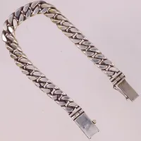 Armband, pansar, längd 18cm, bredd 8,1mm, 825/1000 silver Vikt: 38 g