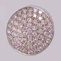 Ring med diamanter ca 60x0,01-0,02ct, stl 17, bredd ca 4-19mm, 18K  Vikt: 7,9 g