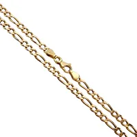 Halsband Figaro, 14K guld, längd 51 cm, bredd 3,6 mm, lås med något minimalt märke, för övrigt i fint skick  Vikt: 7 g