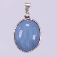 Hänge med blå sten, längd: ca 2,7cm, bredd: ca 16mm, 830/1000, silver Vikt: 3,3 g