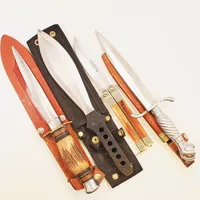 Diverse knivar, 3 Slidknivar, 1 Fällkniv.
