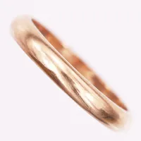 Ring, slät, stl: 17, bredd 3mm, gravyr, 18K guld Vikt: 3 g