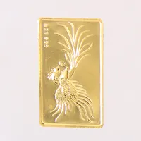 Guldtacka, Embossed Legend Of Phoenix, 30x19mm, a21 995, 995/1000 guld Vikt: 2 g
