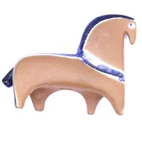 Figurin, Häst ur serien Lilla Zoo, design Lisa Larson, Gustavsberg, längd ca 14cm, höjd 10cm