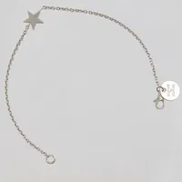 Silverarmband, stjärna, längd: 17,5cm, bredd: 1mm, design Sophie by Sophie, 925/1000 Vikt: 2,9 g