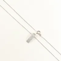 Kedja Ankar med hänge, vita stenar, längd 40cm, bredd ca 0,5mm, hänge 4x16mm, Italy, 925/1000 silver Vikt: 1,7 g