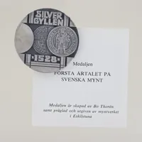Medalj skapad av Bo Thorén, diam 45 mm, Max upplaga 2000, silver925/1000 Vikt: 65 g
