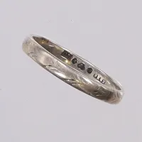 Ring, mönstrad stl 18, K&EC Göteborg silver 830/1000 Vikt: 1,6 g