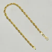 Armband Cordel, Guldfynd, längd 21 cm, bredd 4 mm, 18K. Vikt: 5,4 g