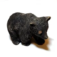 Figurin i form av en björn, tillverkad av Tilgmans, Sweden, höjd 7,5cm, lergods  Vikt: 0 g