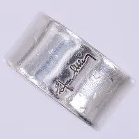 Ring, Efva Attling, stl: 17½, bredd: 11mm, repig, 925/1000, silver Vikt: 16,1 g