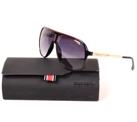 Solglasögon Carrera modell 1007/S, nr 80790, 62 10 140, svart glas, putsduk, informationsbroschyr, etui med slitage och färgbortfall