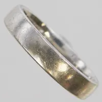 Ring, slät, Ø17, bredd: 4mm, SCH, vitguld, 18K Vikt: 4,9 g