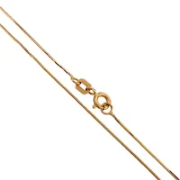 Halskedja Ormlänk, 18K guld, Guldfynd (GHA), längd 46,5 cm, bredd 0,7 mm, några små ojämnheter i kedjan Vikt: 2,6 g