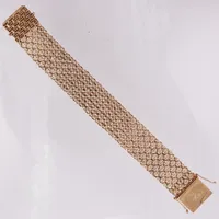Armband, X-länk, 18cm, bredd 23mm, 18K Vikt: 37,7 g