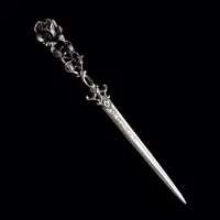 Brevkniv "Rosdekor", silver 835/1000, längd 16,5 cm, svensk kontroll/importstämpel Vikt: 18,9 g