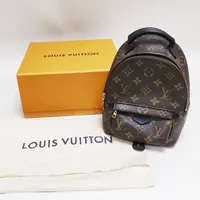Ryggsäck Louis Vuitton M44873 Palm Springs Mini , ca 15 x 23 x 8cm, bruksslitage, kvitto 25 Feb 2021, dustbag, kartong. Vikt: 0 g