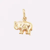 Hänge i form av en elefant, höjd 14mm, bredd 11mm, 18K guld Vikt: 0,8 g