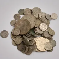 97st mynt i silver, vikt 298,18g.
