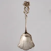 Sockersked i silver, 13cm, modell Rosen, 830/1000, vikt 17,18g.