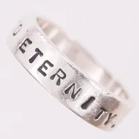 Ring, Efva Attling, "From Here to Eternity", stl: 19¼, silver  Vikt: 7,9 g