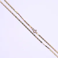 Halsband längd ca 42 cm, bredd 2 mm, 18K 3,4g Vikt: 3,4 g