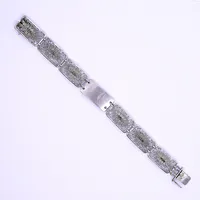 Armband, 19,5cm, bredd 13mm, 835/1000 silver Vikt: 12,7 g