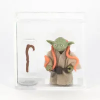 Figurin, Kenner Star Wars HK Yoda (orange snake/ M.I.N.K. tag) AFA 80 NM #11291222, 1980, AFA Vikt: 0 g