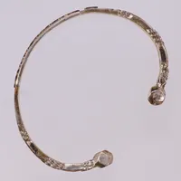 Stelt armband, Michaela, Ø65mm, bredd 13,4mm, 925/1000 silver  Vikt: 31,7 g