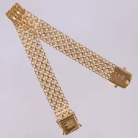 Armband X-länk, längd 19cm, bredd 11,2mm, 18K Vikt: 16,8 g