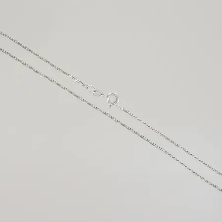 Halskedja pansar, längd 42 cm, bredd 1,26 mm, Silver 925/1000 Vikt: 2,1 g