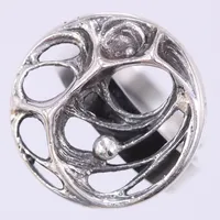 Ring, Karl Laine, justerbar storlek, Ø ca 20,4mm, bredd ca 21,7, 1974, 925/1000 silver Vikt: 6,5 g