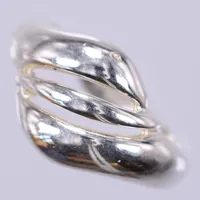 Ring, stl ca 17, bredd ca 2,3-12,2mm, GFAB, 925/1000 silver Vikt: 3,8 g