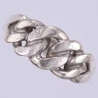 Ring, stl ca 16¼, bredd ca 2,1-7,9mm, silver 925/1000 Vikt: 2,4 g