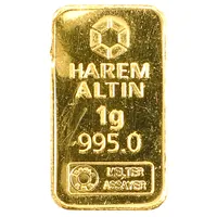 Guldtacka, Harem Altin, 995 gold, bucklig, 23,8K Vikt: 1 g