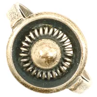 Ring, stl 15¼, bredd 13mm, 830/1000 silver  Vikt: 3,2 g
