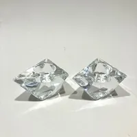 Två ljuslyktor Diamond Votive, design Helen Krantz, etikettmärkta, längd 11cm, bredd 9cm, höjd 6cm, original kartong, 