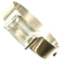 Armband bergkristall, innermått 17cm, bredd 15,5mm, gravyr, silver Vikt: 71,2 g