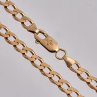 Armband i 18K guld, 20,5cm, facetterad pansar, bredd 4,2mm, tillverkad av Balestra, vikt 7,16g.