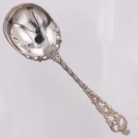 Kompottsked, 15cm, norska stämplar, 830/1000 silver Vikt: 24,9 g