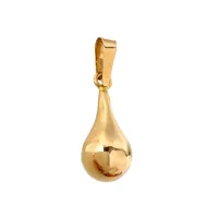Hänge Droppe, 18K guld, N S E Guldvaru Aktiebolag, längd inkl. ögla 21 mm, droppens bredd 7 mm, fint skick Vikt: 0,6 g