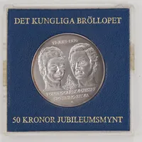 Minnesmynt 50 kronor, silver 925/1000, 