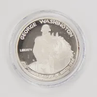 Mynt Helfdollar George Washington, Ø ca 30 mm, 900/1000 silver Vikt: 12,5 g