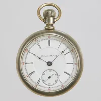 Fickur, Hampden Watch Co., Ø55,5mm, boettnummer:4909, oädel metall, bruttovikt:161,3g.