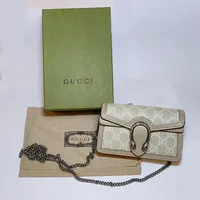 Dionysus GG super mini bag White and Oatmeal, mått 16.5cmx10cmx4cm, Axelrem 60cm, Nyskick, Box, kvitto, dustbag och påse medföljer, köpt på Guccis hemsida