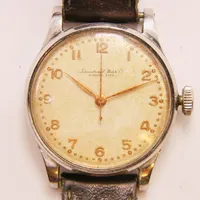 Herrur IWC, International Watch Co Schaffhausen, 30,5mm, stål, manuell, boettnr:1211699, verjnr:1198415, Cal. 89, läderband ej original, fungerar.