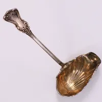 Såsslev, längd 17cm, Malmö 1861, sprucken, gravyr, 830/1000 silver  Vikt: 38,5 g